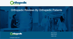 Desktop Screenshot of orthopedicreviews.com