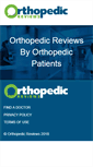 Mobile Screenshot of orthopedicreviews.com