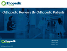 Tablet Screenshot of orthopedicreviews.com